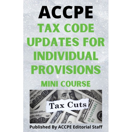 Tax Code Updates For Individual Provisions 2022 Mini Course American 